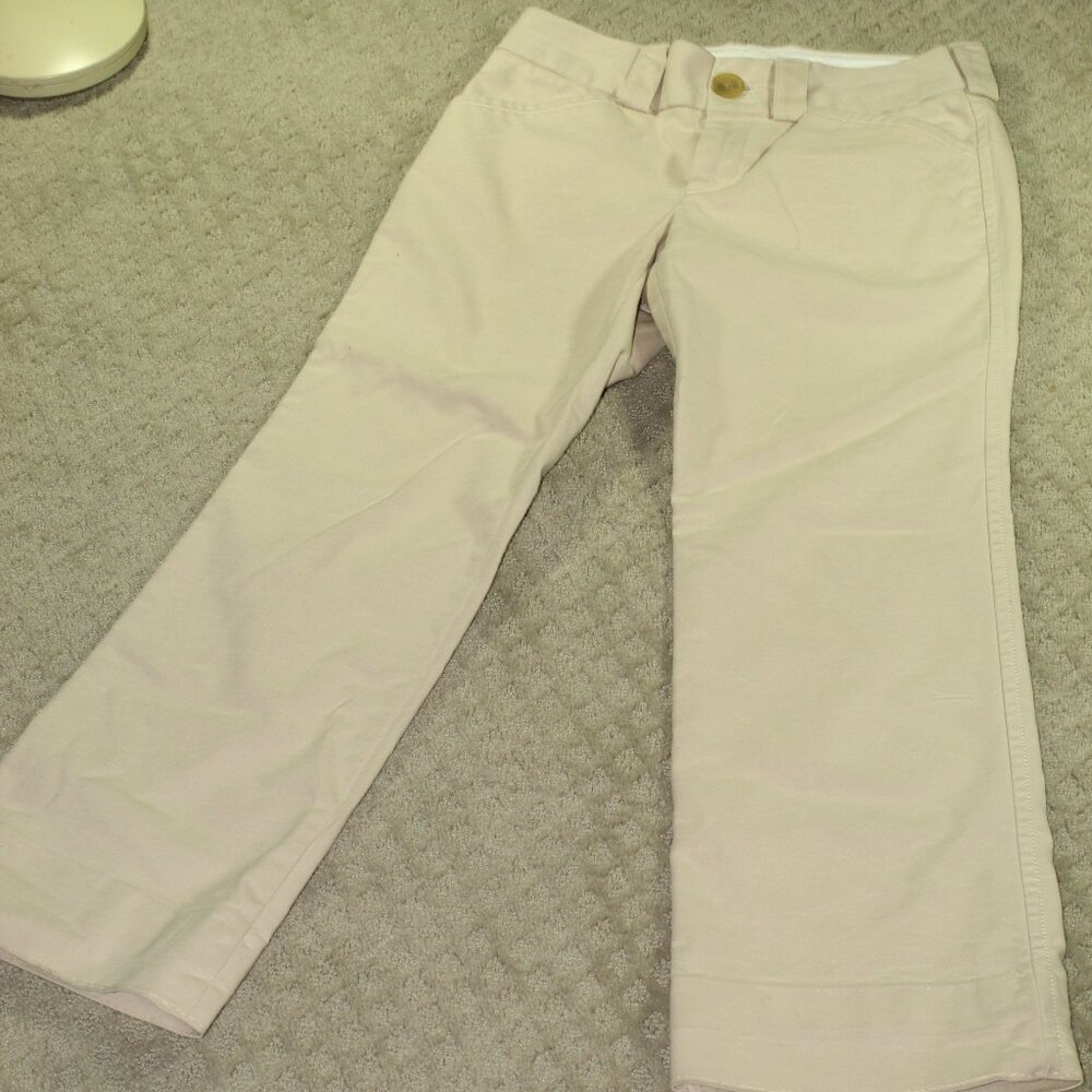 Banana Republic Martin Women's Size 6 Stretch Khaki Pants Flat Front